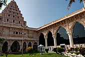 the old Royal Palace, in the middle of the old city, now a museum with a beautiful collection of Chola bronze sculptures. Thanjavur Tamil Nadu. 